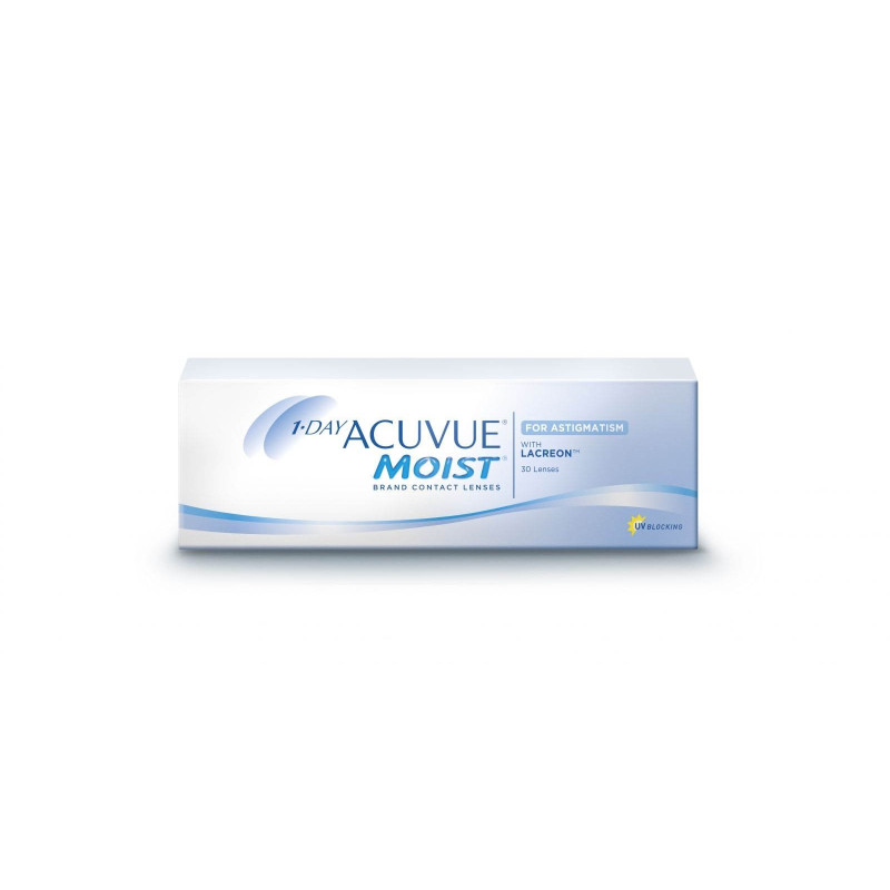 Johnson & Johnson 1-DAY ACUVUE MOIST® for Astigmatism, 30 Tageslinsen