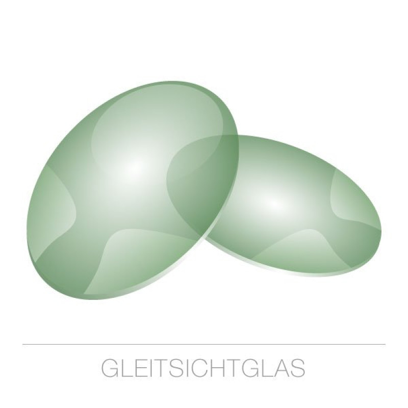Gleitsichtgläser-Standard Kunststoff-1,5-grün 75%-HMC