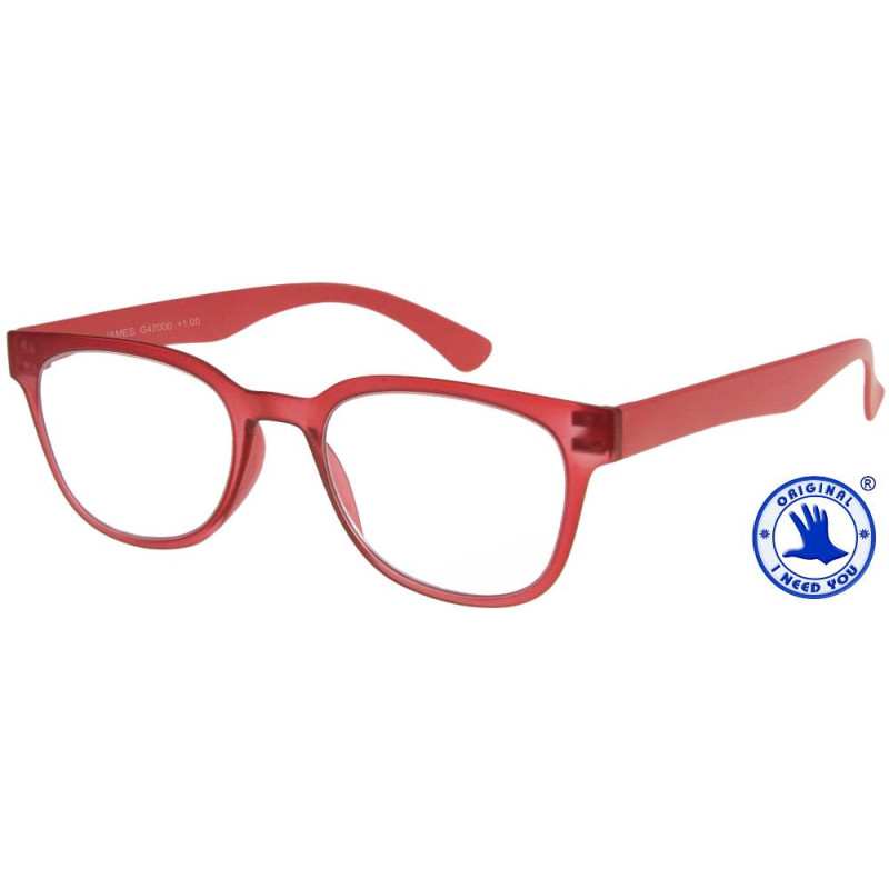 JAMES in rot, Stärke +2,50 dpt