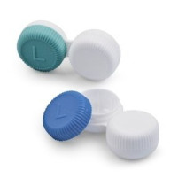 Kontaktlinsenbehälter antimikrobiell 6 Stück in 2 Farben