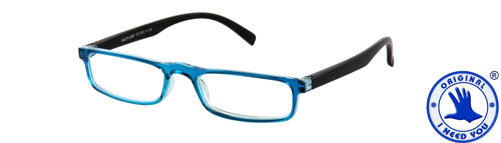 Lesebrille I Need You HALF-LINE in 4 Farben, von 1.00 dpt. bis 3.00 dpt