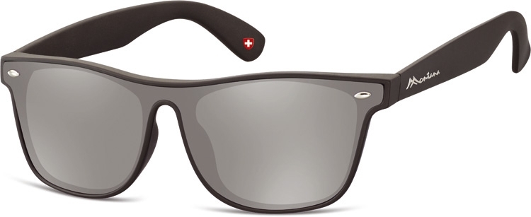 Montana Kunststoff - Sonnenbrille MS47 in Schwarz polarisierende 