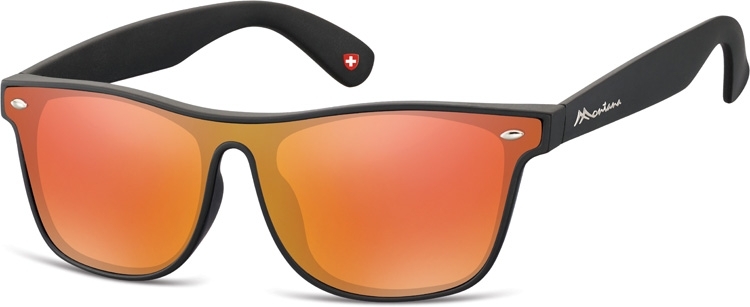 Montana Kunststoff - Sonnenbrille MS47 in Schwarz polarisierende 