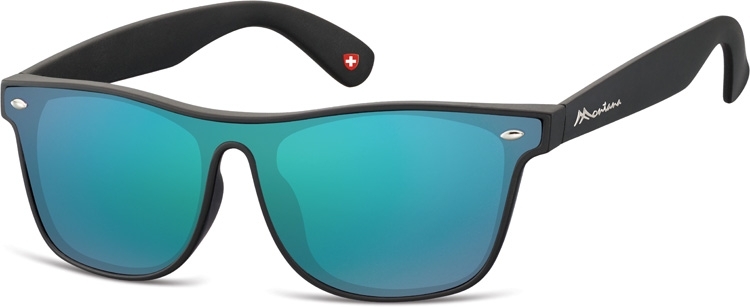 Montana Kunststoff - Sonnenbrille MS47 in Schwarz polarisierende 